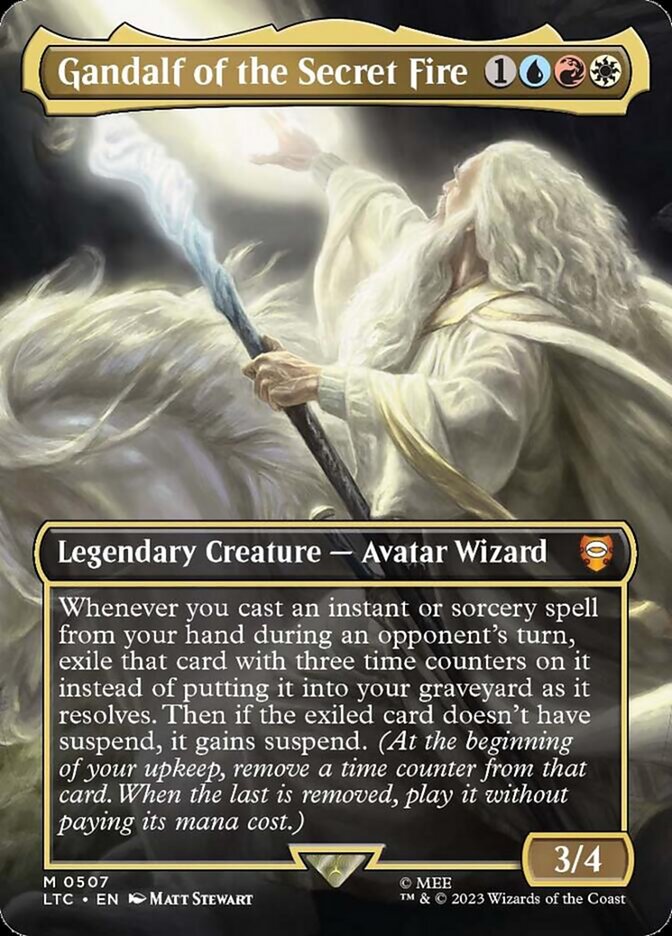 MTG Card Title: Gandalf of the Secret Fire LTC/507