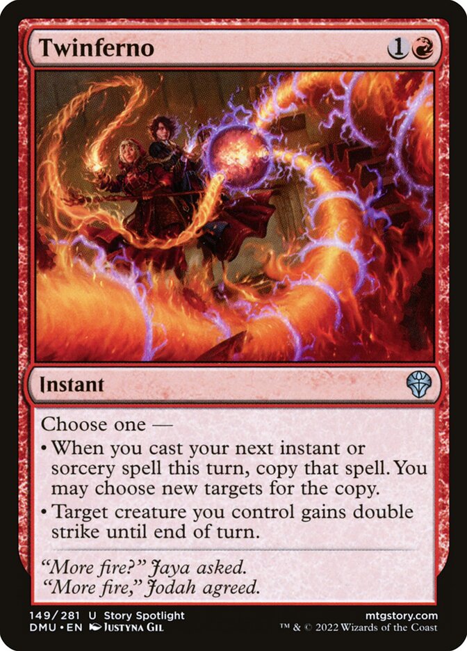 MTG Card Title: Twinferno DMU/149