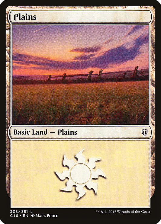MTG Card Title: Plains C16/338