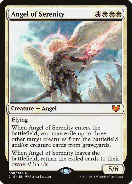 MTG Card Title: Angel of Serenity C15/58