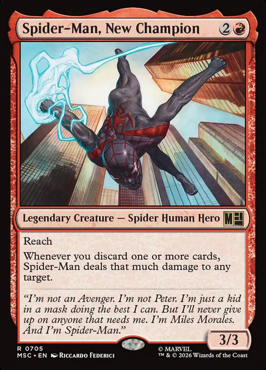 MTG Card Title: Spider-Man, New Champion MSC/705