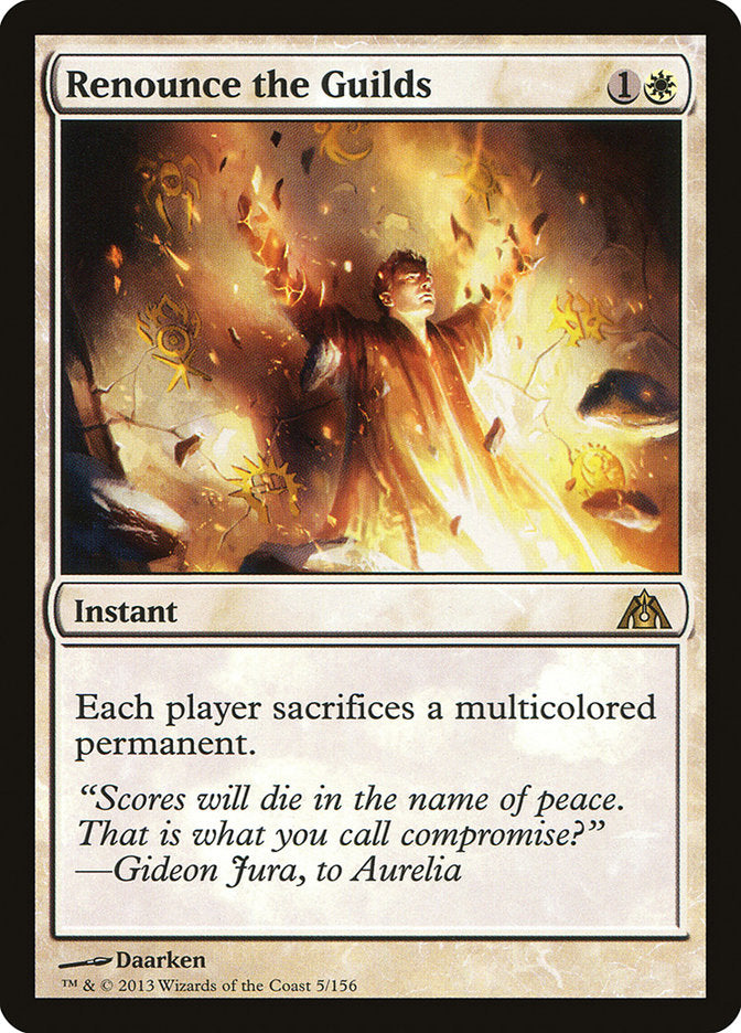 MTG Card Title: Renounce the Guilds DGM/5