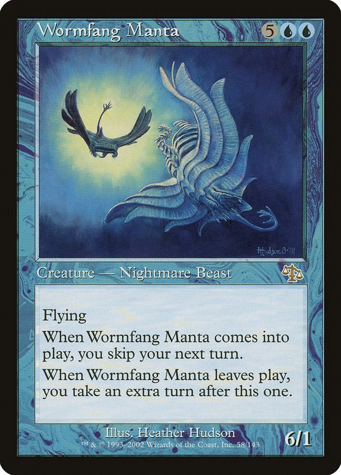 MTG Card Title: Wormfang Manta JUD/58