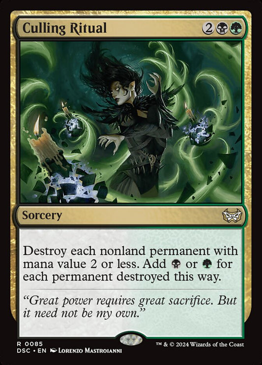 MTG Card Title: Culling Ritual DSC/85