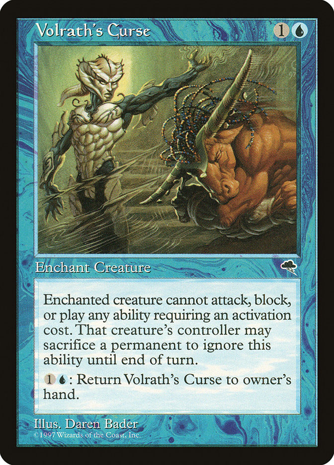 MTG Card Title: Volrath's Curse TMP/101