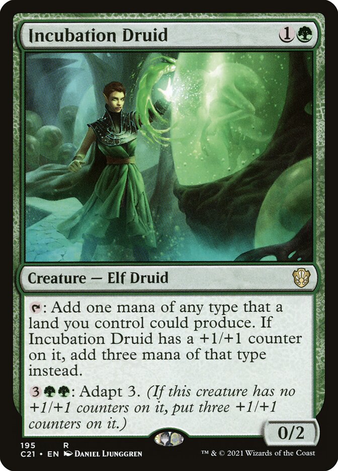 MTG Card Title: Incubation Druid C21/195