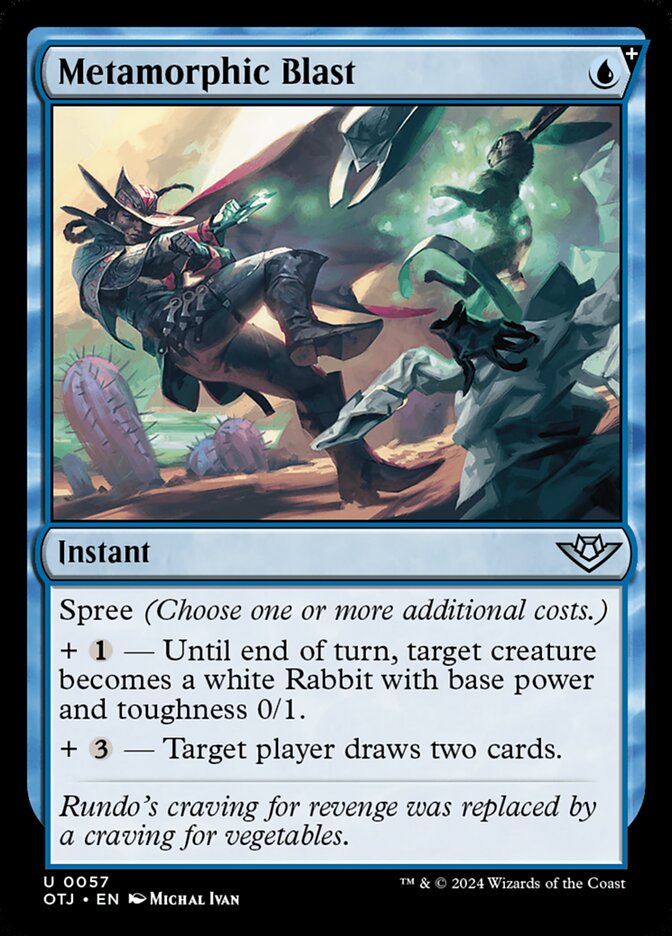 MTG Card Title: Metamorphic Blast OTJ/57