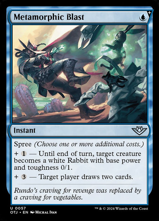 MTG Card Title: Metamorphic Blast OTJ/57