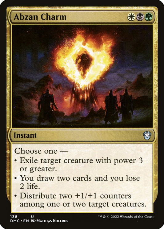 MTG Card Title: Abzan Charm DMC/138