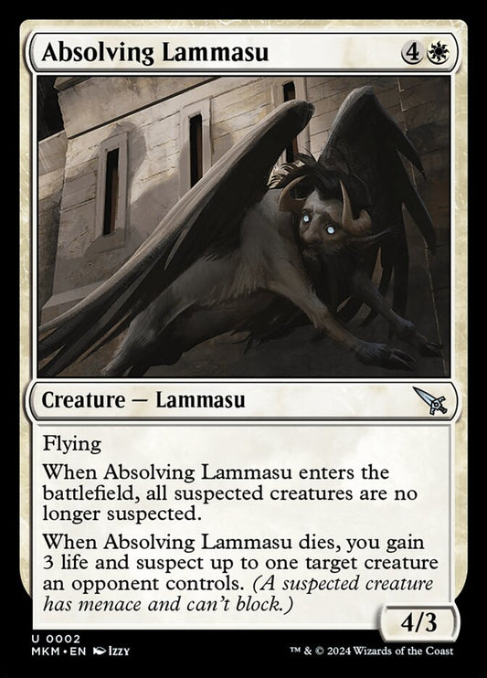 MTG Card Title: Absolving Lammasu MKM/2