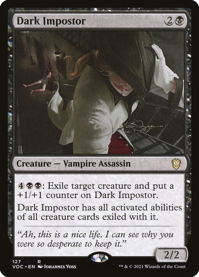 MTG Card Title: Dark Impostor VOC/127