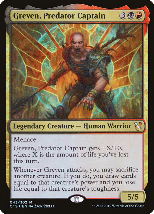 MTG Card Title: Greven, Predator Captain C19/43