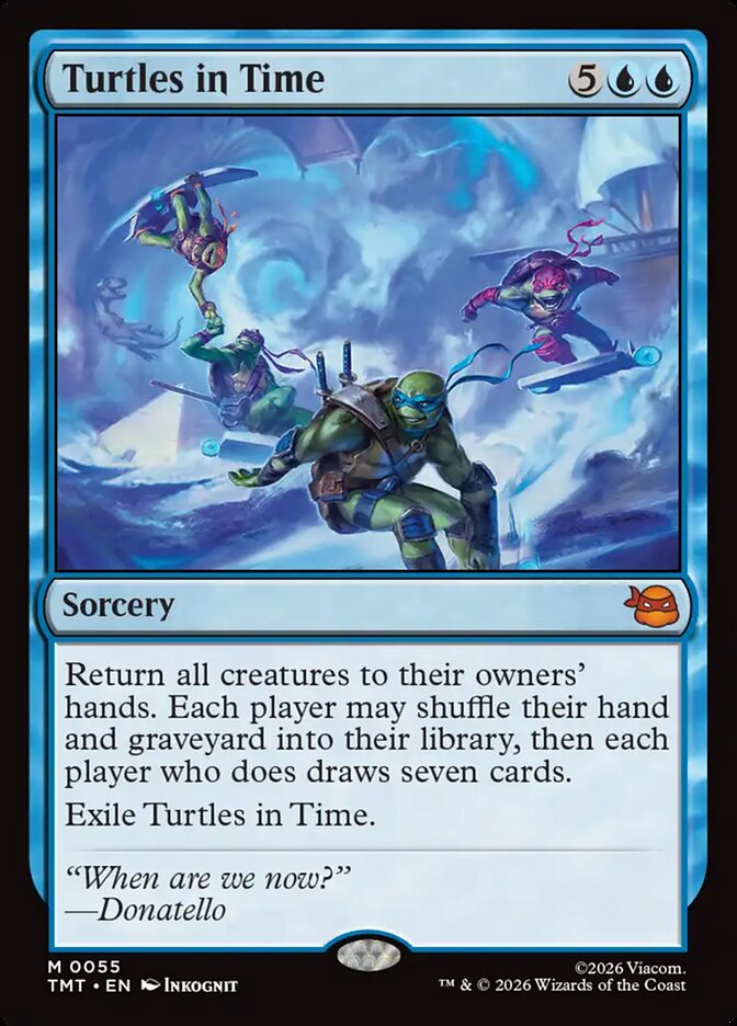 MTG Card Title: Turtles in Time TMT/55