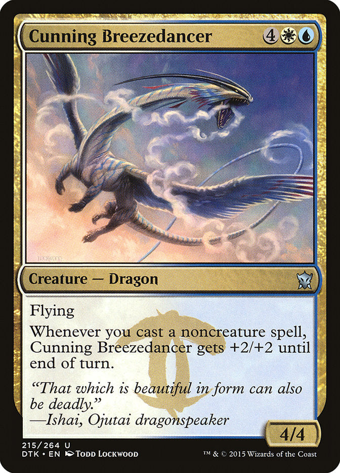 MTG Card Title: Cunning Breezedancer DTK/215
