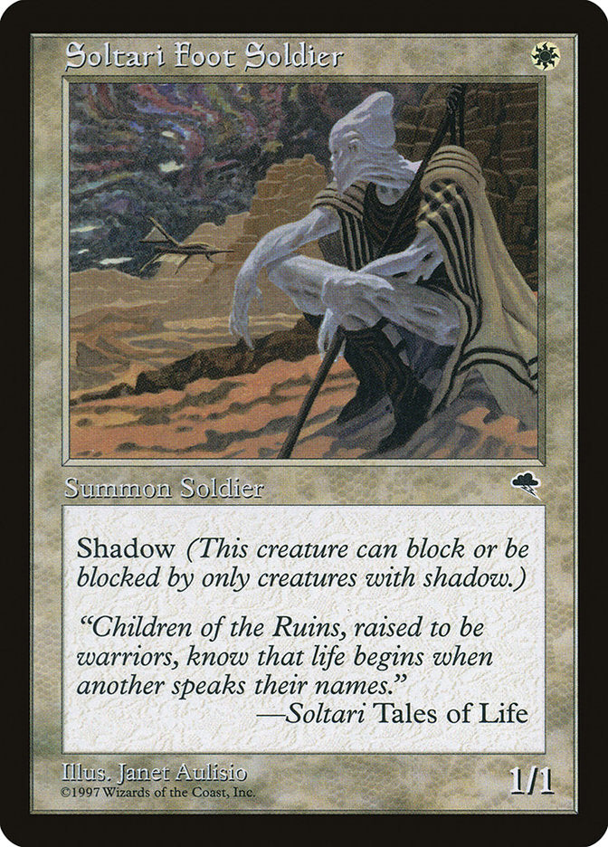 MTG Card Title: Soltari Foot Soldier TMP/43