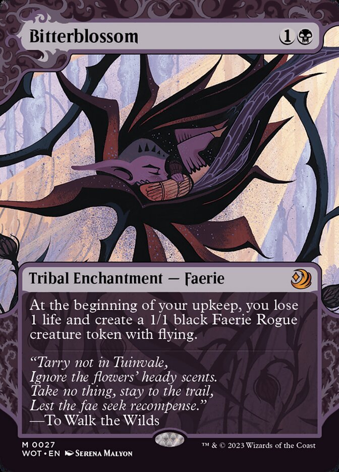 MTG Card Title: Bitterblossom WOT/27
