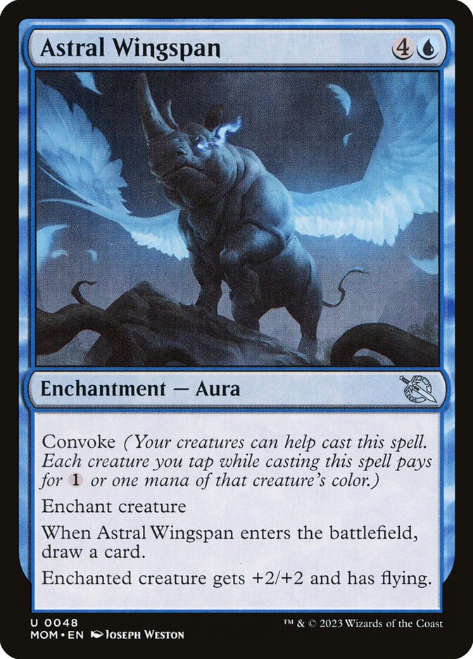 MTG Card Title: Astral Wingspan MOM/48