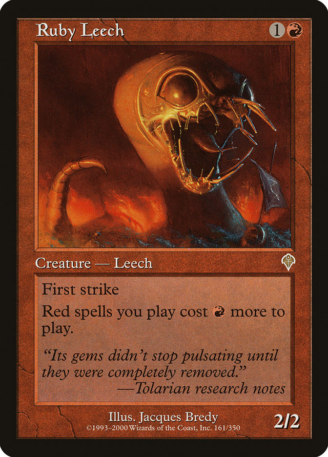 MTG Card Title: Ruby Leech INV/161
