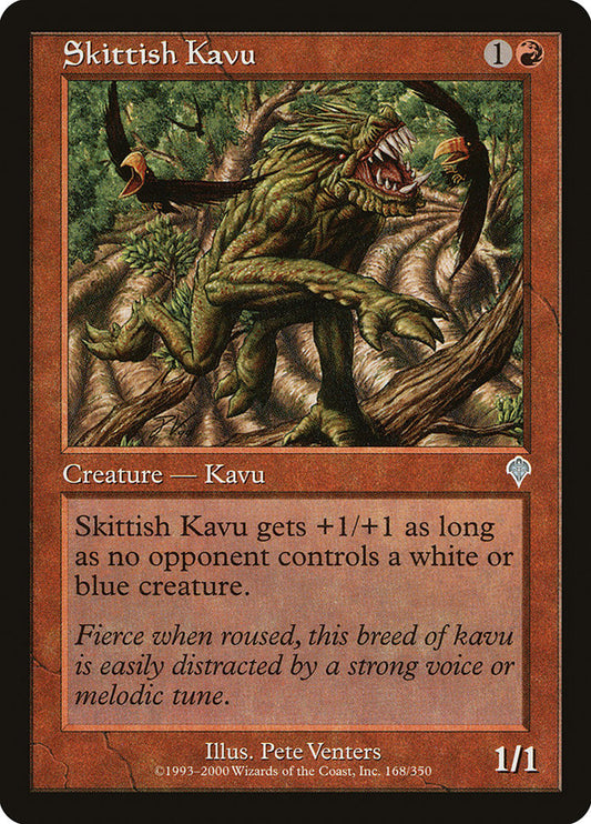 MTG Card Title: Skittish Kavu INV/168