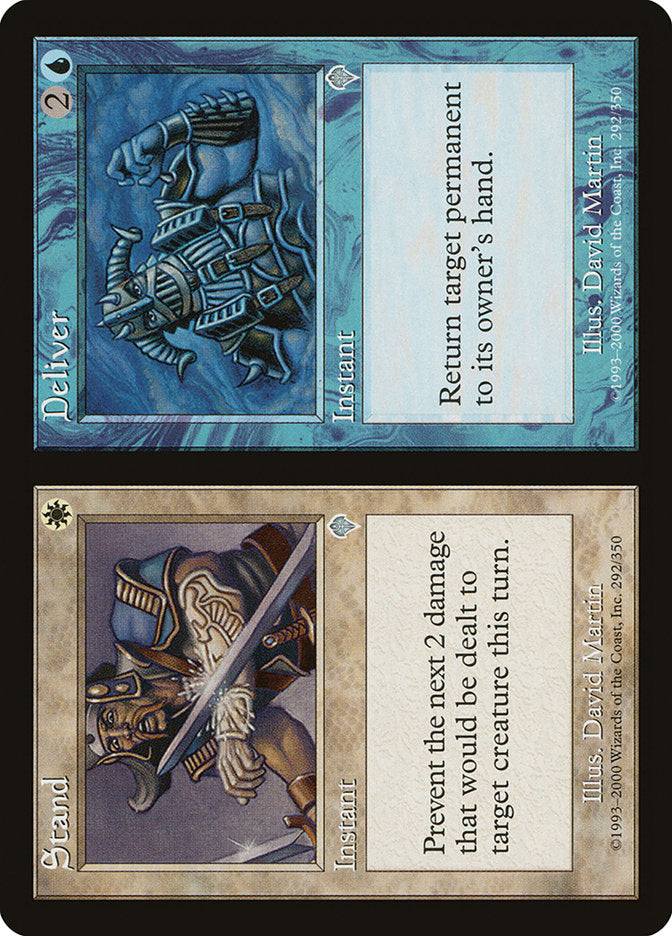 MTG Card Title: Stand // Deliver INV/292