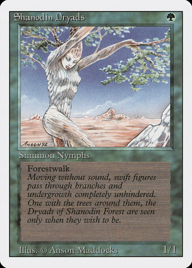MTG Card Title: Shanodin Dryads 3ED/216