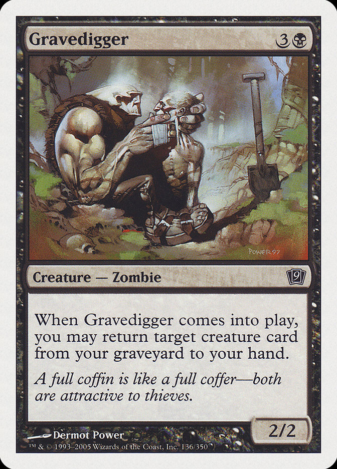 MTG Card Title: Gravedigger 9ED/136
