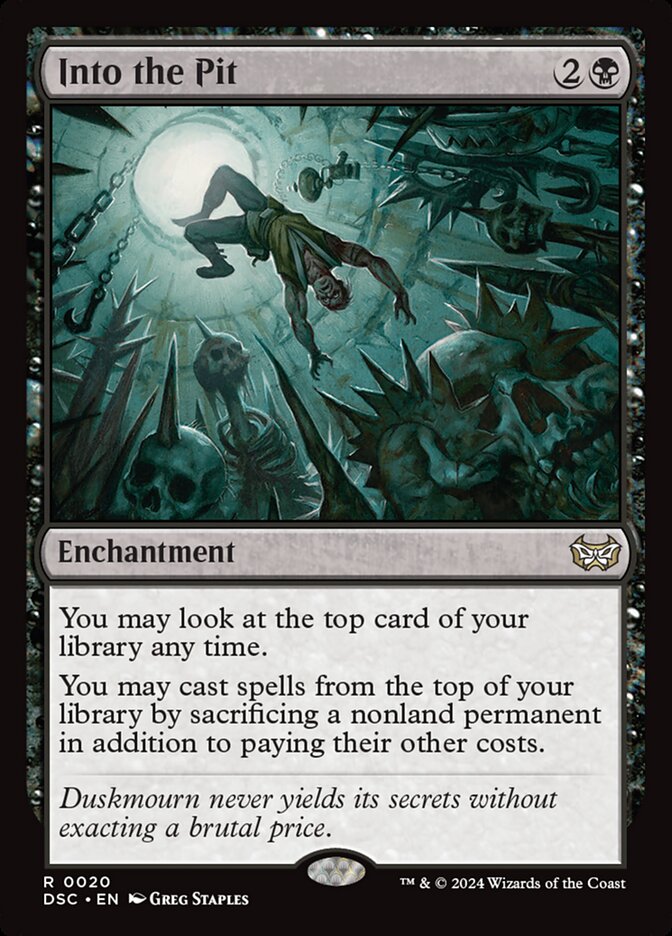 MTG Card Title: Into the Pit DSC/20