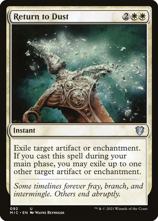 MTG Card Title: Return to Dust MIC/92