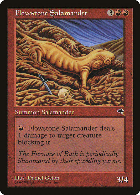 MTG Card Title: Flowstone Salamander TMP/175