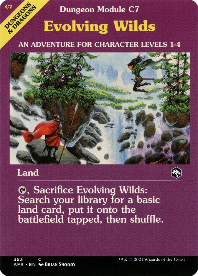 MTG Card Title: Evolving Wilds AFR/353