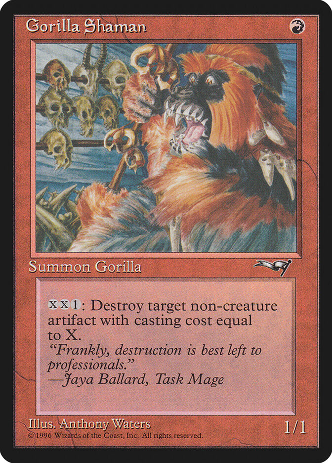 MTG Card Title: Gorilla Shaman ALL/72a