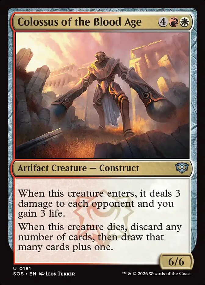 MTG Card Title: Colossus of the Blood Age SOS/181