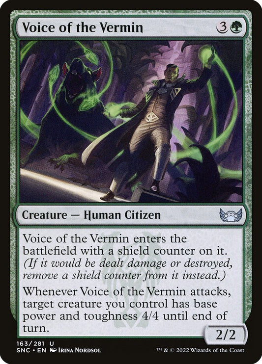 MTG Card Title: Voice of the Vermin SNC/163