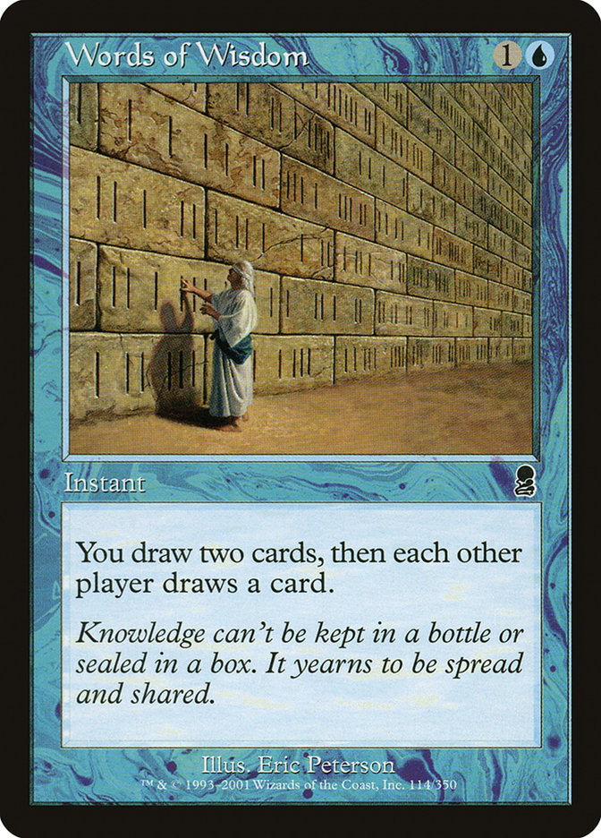 MTG Card Title: Words of Wisdom ODY/114