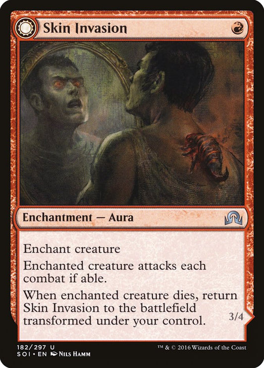 MTG Card Title: Skin Invasion // Skin Shedder SOI/182