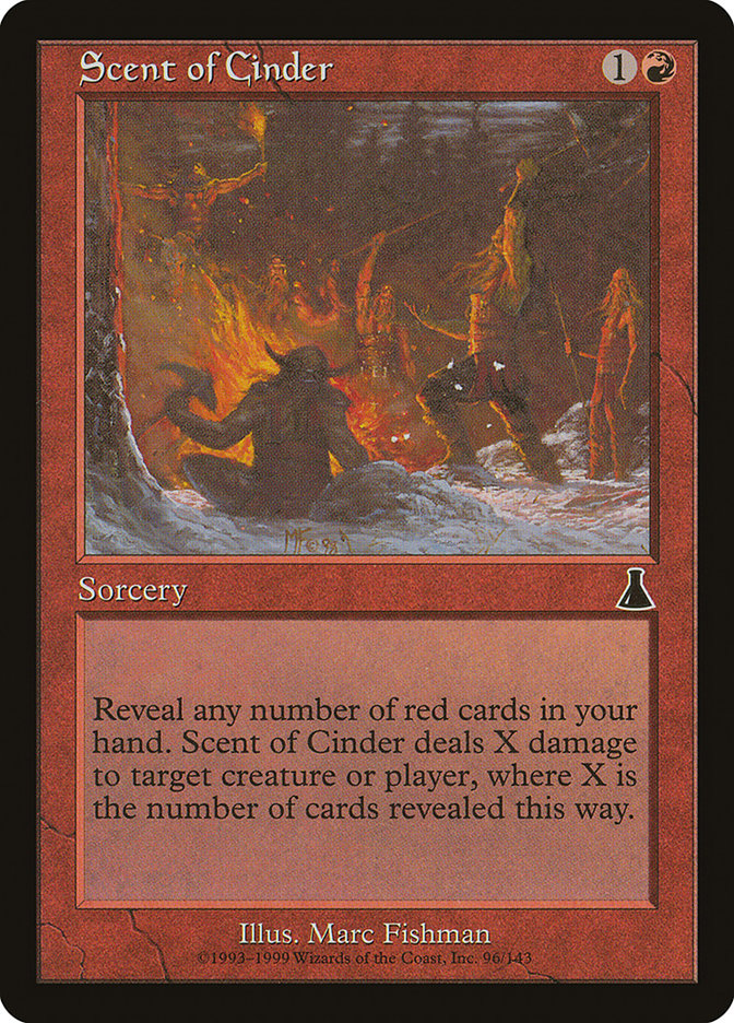 MTG Card Title: Scent of Cinder UDS/96