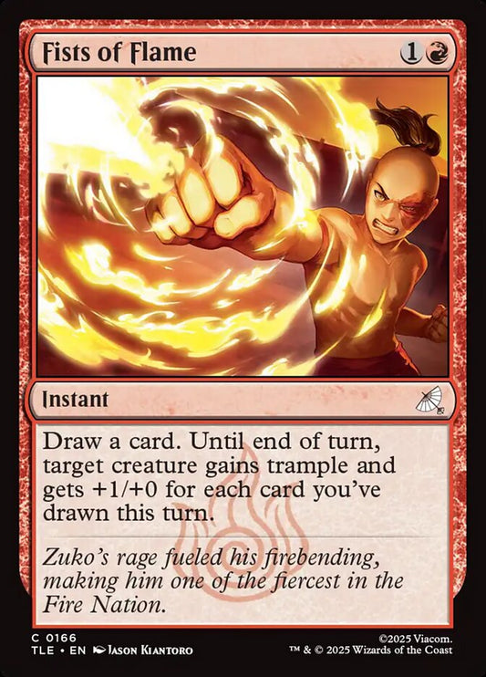MTG Card Title: Fists of Flame TLE/166