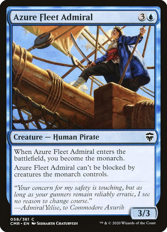 MTG Card Title: Azure Fleet Admiral CMR/58