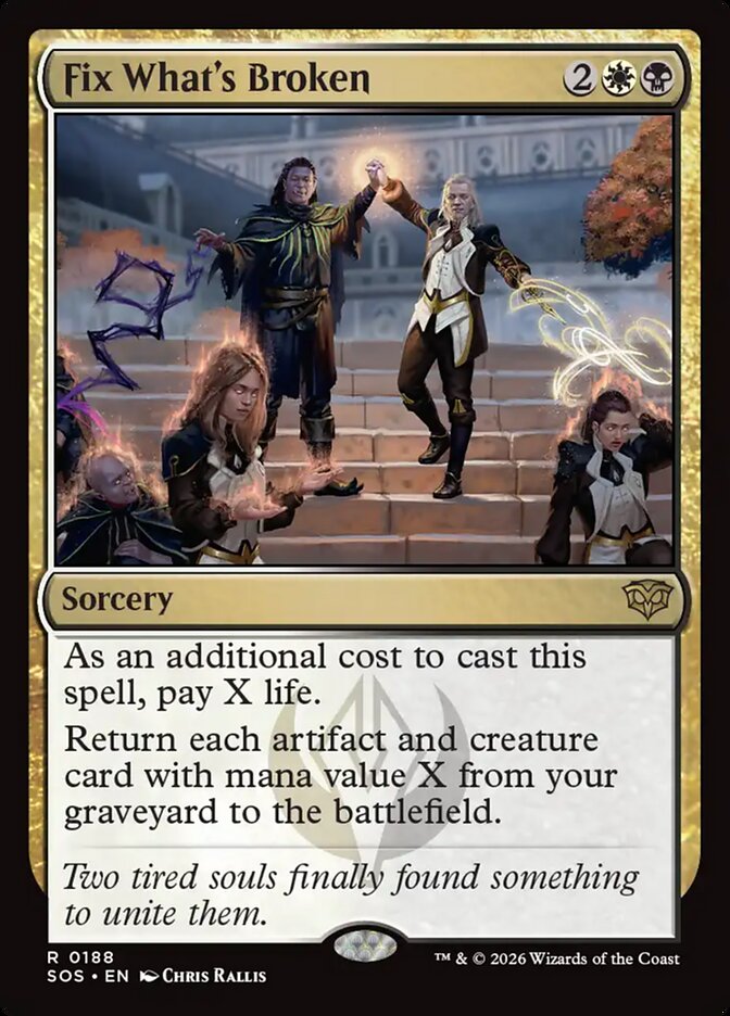 MTG Card Title: Fix What's Broken SOS/188