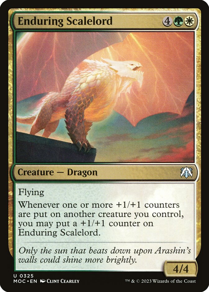 MTG Card Title: Enduring Scalelord MOC/325