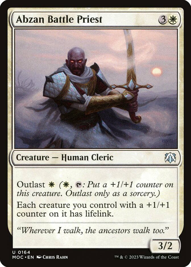 MTG Card Title: Abzan Battle Priest MOC/164