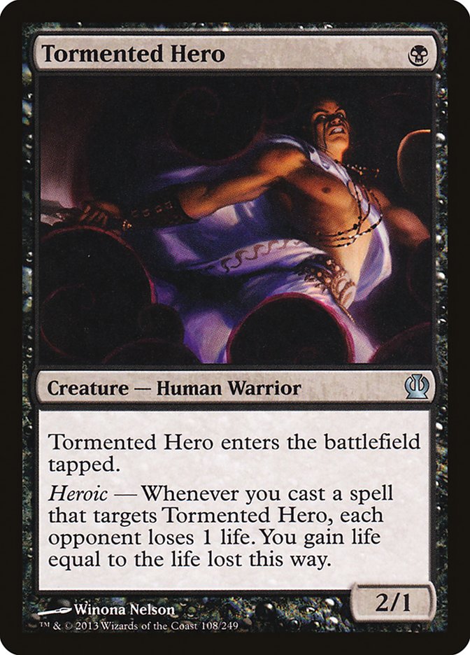 MTG Card Title: Tormented Hero THS/108