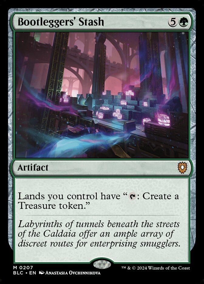 MTG Card Title: Bootleggers' Stash BLC/207
