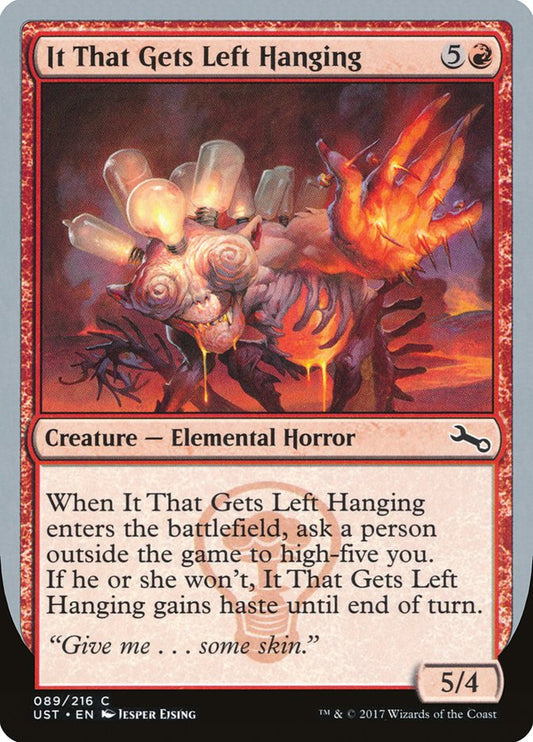 MTG Card Title: It That Gets Left Hanging UST/89