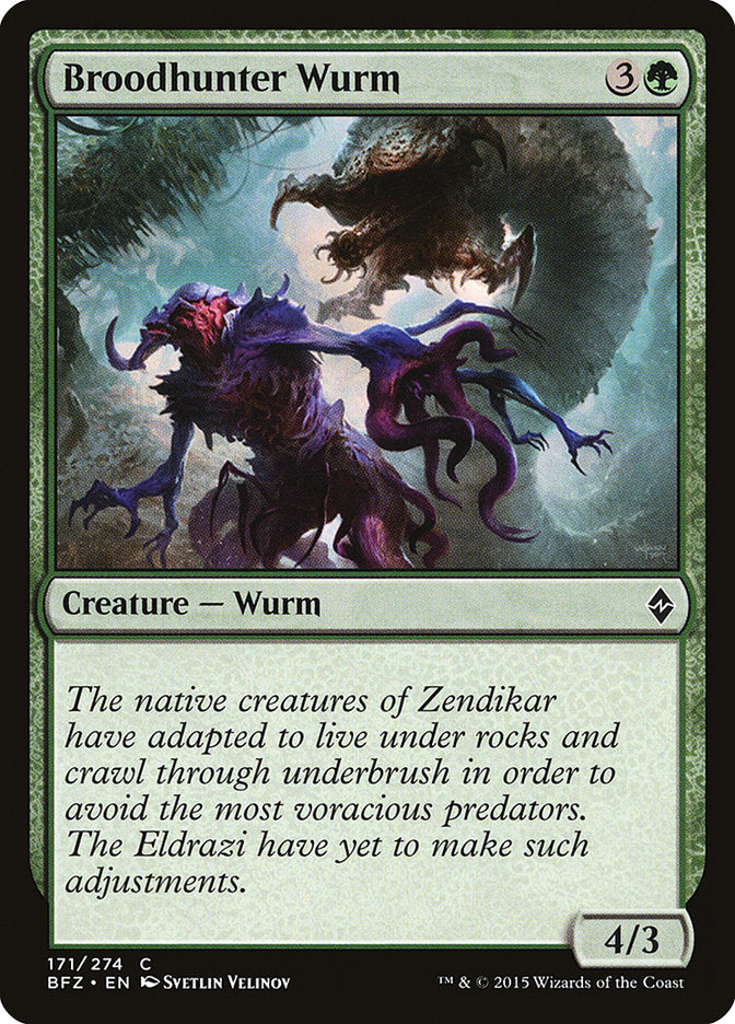 MTG Card Title: Broodhunter Wurm BFZ/171
