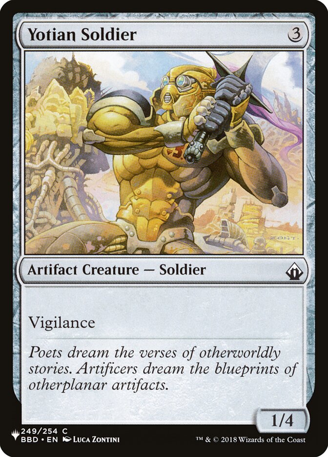 MTG Card Title: Yotian Soldier PLST/BBD-249
