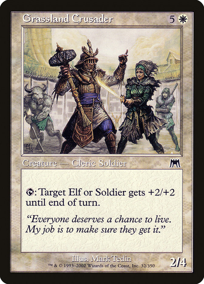 MTG Card Title: Grassland Crusader ONS/32