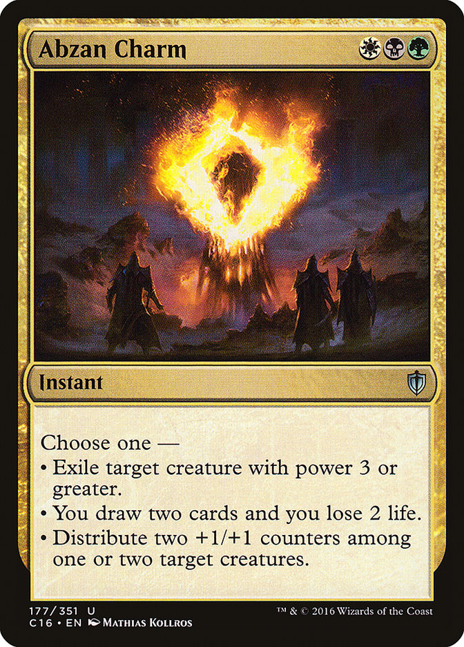 MTG Card Title: Abzan Charm C16/177