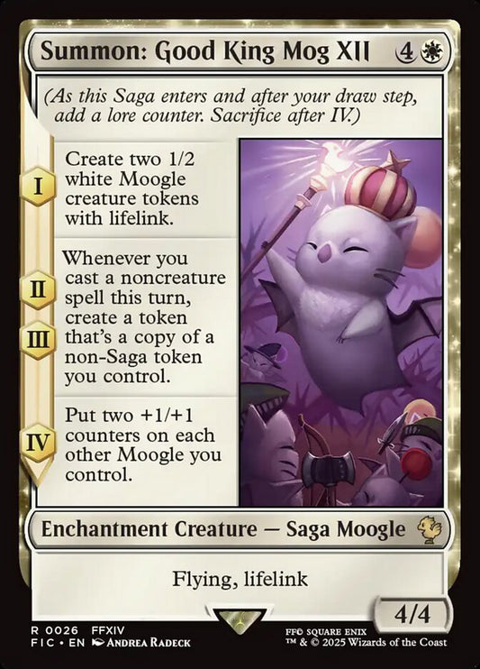 MTG Card Title: Summon: Good King Mog XII FIC/26