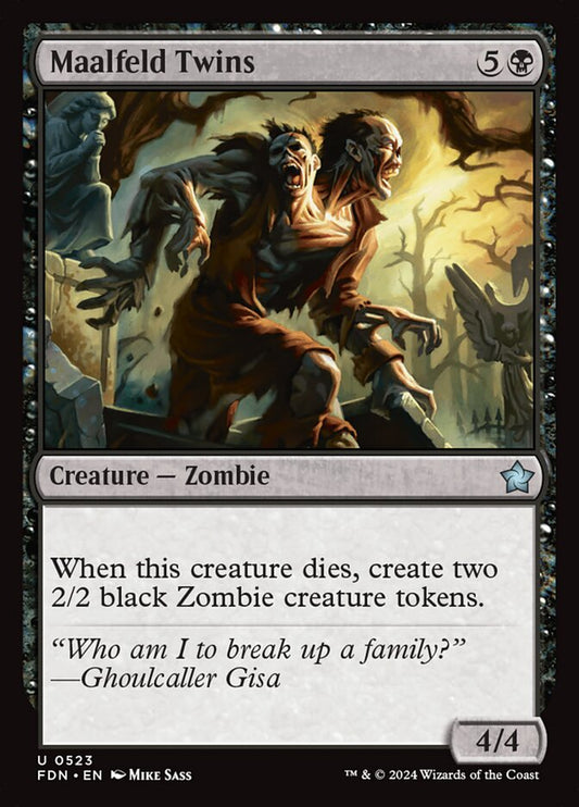 MTG Card Title: Maalfeld Twins FDN/523